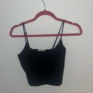 basic black tank top